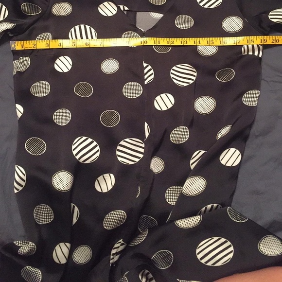 ASOS BLACK & WHITE CIRCLE POLKA DOT JUMPSUIT - Picture 4 of 5